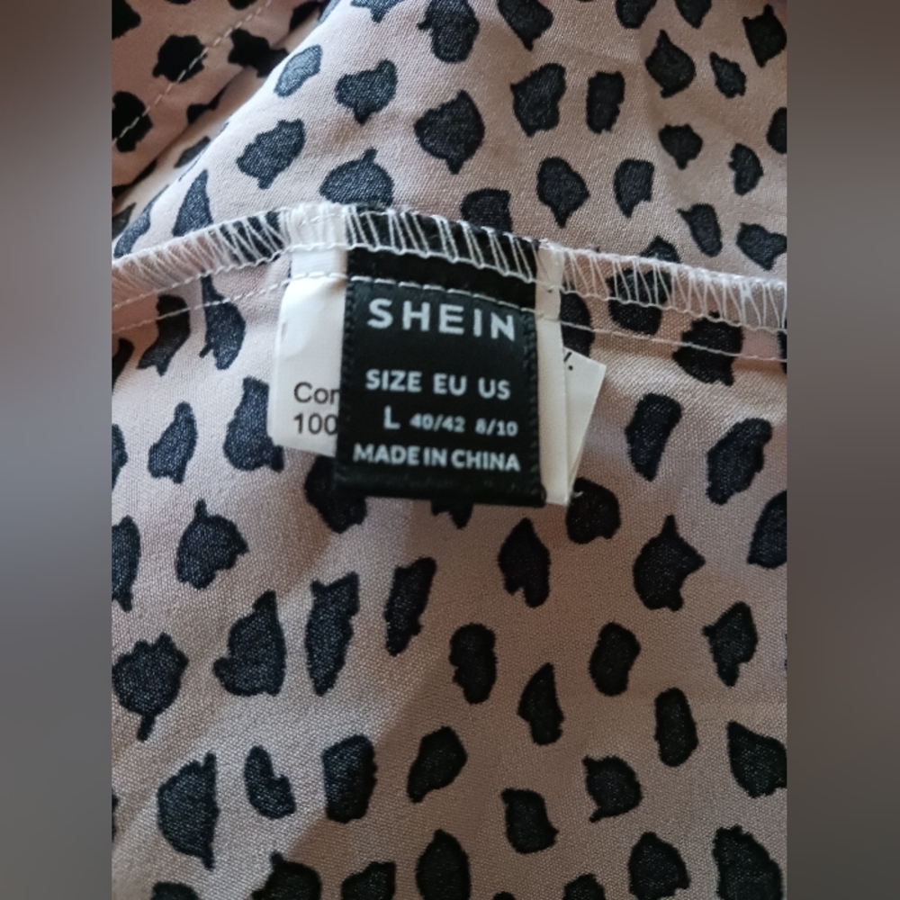 Modest Leopard Print Maxi Dress Womens L 8-10. Like New. - Picture 2 of 11